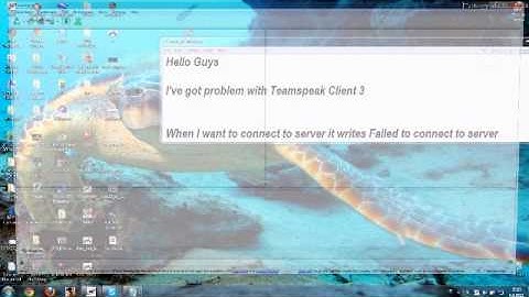 Problems with connection in TeamSpeak 3 Client [IF YOU KNOW TO FIX IT PLZ CONTACT ME AND HELP ME]