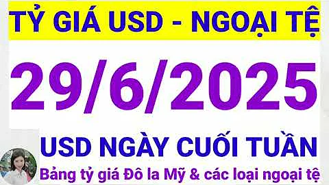 Tỷ giá USD - Ngoại tệ hôm nay ngày 29 tháng 6 năm 2025 || Tỷ giá Đô la Mỹ hôm nay ngày 29/6/2025