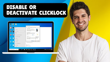 How to Disable or Deactivate ClickLOCK on Mouse (Windows Tutorial)