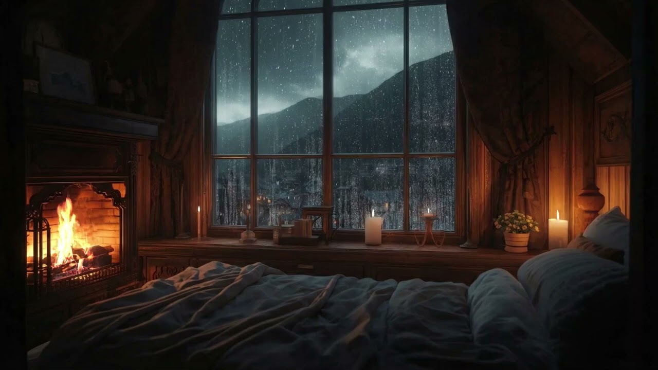 Rainy Night Ambience - Calm Rain Sounds for Deep Relaxation (1 Hour)