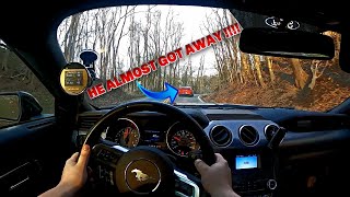 MUSTANG GT CHASES A SCAT PACK THROUGH WINDING ROADS!! *MUSTANG POV**NO TALKING*