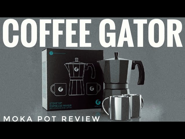  Coffee Gator Moka Pot - 6 Cup, Stovetop Espresso Maker