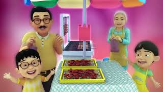 Upin & ipin Lompat si katak lompat - Lagu anak anak Lompat si katak Lompaat