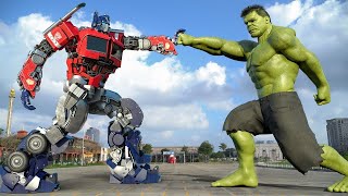Transformers: The Last Knight - Optimus Prime vs Hulk ศึกล่าสุด #2024 | พาราเมาท์ พิคเจอร์ส [HD]