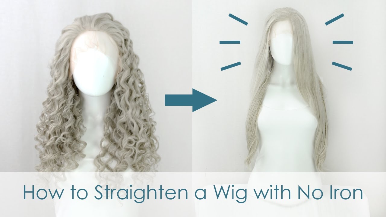 How to Straighten a Wig without an Iron - YouTube.