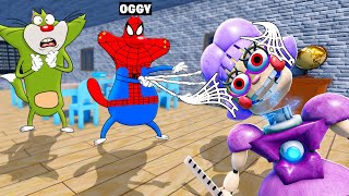 Oggy The Spider Man Vs Miss Ani Tron Escape With Jack | Rock Indian Gamer |