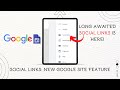 Google Sites new feature SOCIAL MEDIA ICONS!