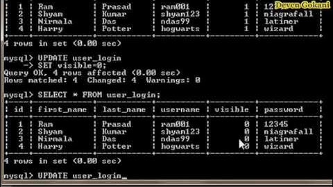MySQL Tutorial for Beginners  Part 3 Updating Data in a Database