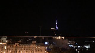 At night Tbilisi Georgia الليل في جورجياء