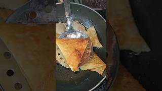 ?crispy potato onion samosa with tea☕️ @VlogsOfSuha simple but delicious? shorts reels samosa