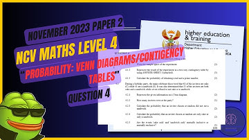 Probability | NCV Mathematics Level 4 | November 2023 Paper 2 (Full Solution)