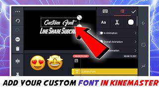  Add Your Custom Font In Kinemaster  New Trick 2021  Creative Satyajit