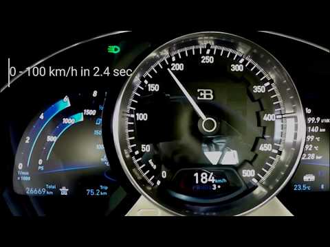 2.4 sec!!! 100 km/h !!! 2018 Bugatti Chiron 1500 HP