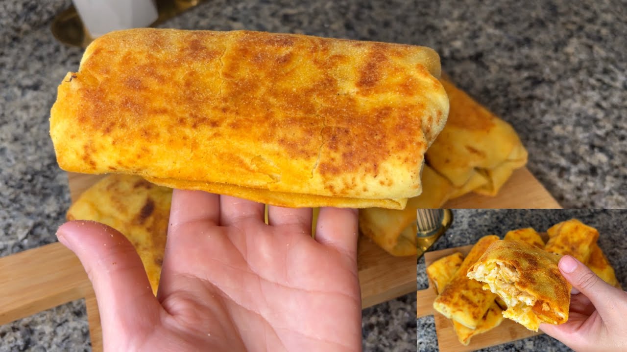 فطائر بدون دقيق ابيض😲سندوتشات او طاكوس بطريقة مختلفة صحي ولذيذ متشبعوش منه👌🏻نوضي حضريهم لي العشاء