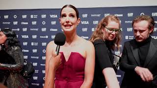 Sharp Corner Premiere - Colbie Smulders | Toronto International Film Festival 2024 red dress full
