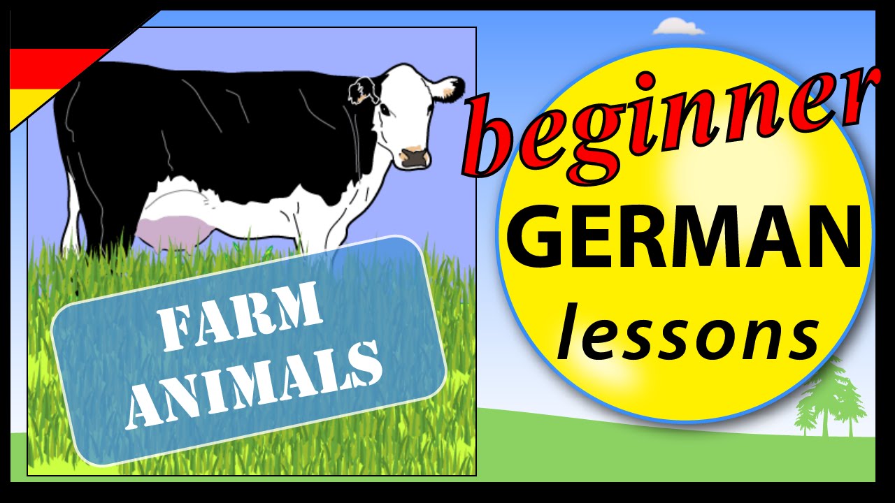 Farm animals in German | Beginner German Lessons for Children 