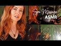 Intensely relaxing asmr spa massage  soft speaking whispers crunching faux leather  oils