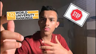 Stop using QS rankings for bachelors! unless ...