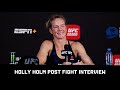 HOLLY HOLM POST FIGHT INTERVIEW