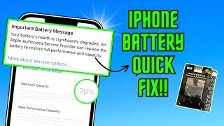 Quickly Increase iPhone 11 Pro/Max Battery Health and Replace Battery | OSS Team W09 Pro