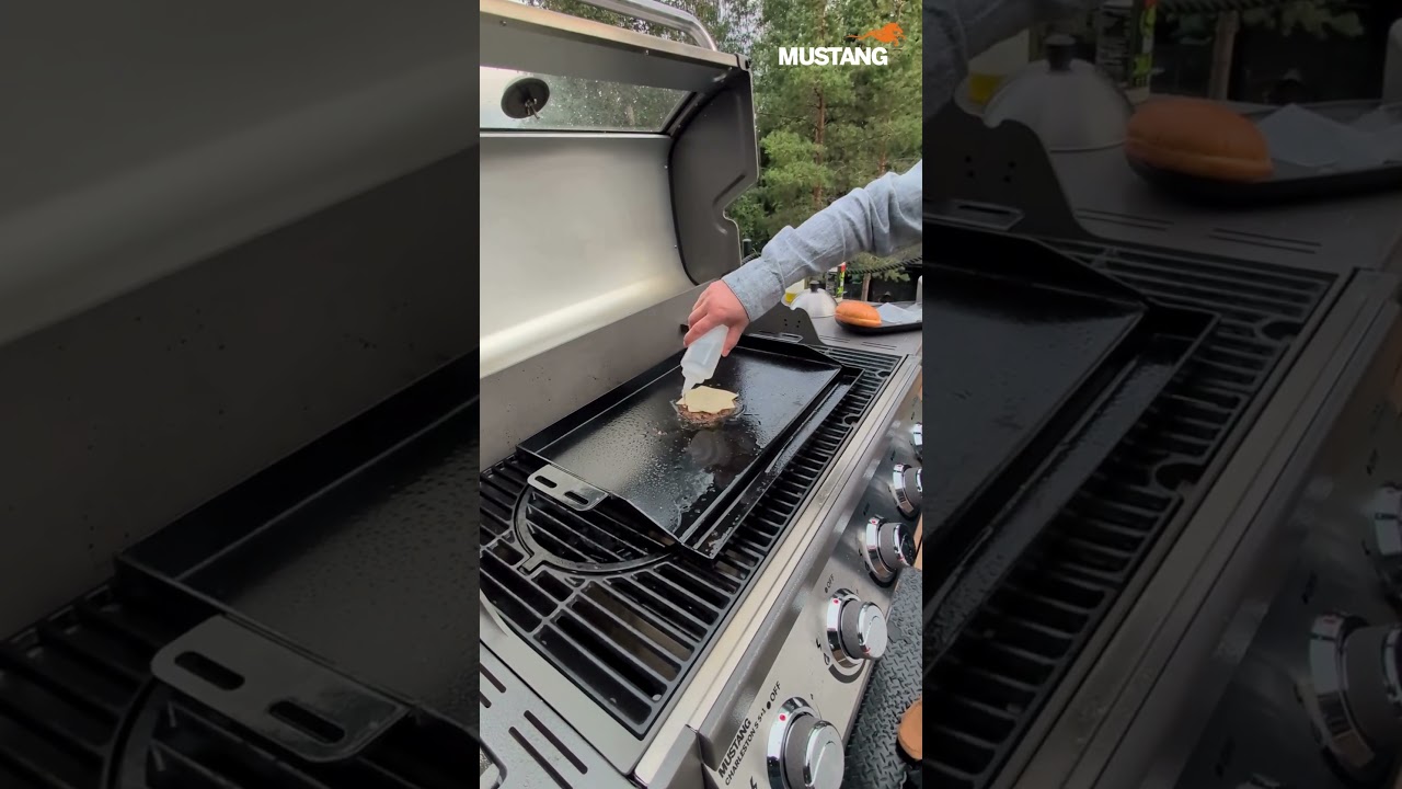 Smash burger in Mustang Plancha griddle / Smash burger Mustang paistoparilalla