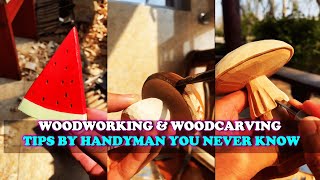 Woodworking & Woodcarving Tips✨ By Handyman You Never Know #asmr #diy #viral #tips