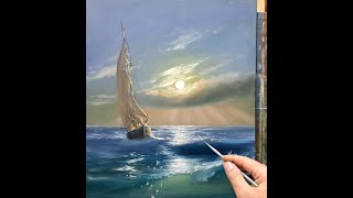 : Sea oil painting Vugar Mamedov  #art #painting  #acrylicpainting #oilpainting