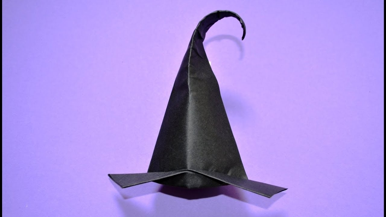 Шляпка оригами. Оригами шляпа ведьмы. Шляпа ведьмы из бумаги оригами. Сомбреро из бумаги оригами. Бумажный ковбой