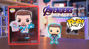 Avengers Endgame Tony Stark GITD Funko Pop + Tee Unboxing & Review!