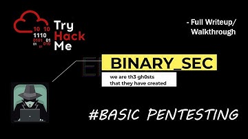 TRYHACKME | Beginner CAPTURE THE FLAG - Basic Pentesting #binary_sec