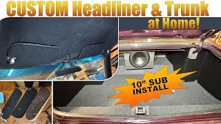 1971 Cutlass Ep 23: I made a Headliner & Trunk