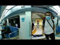 Dubai Red Line Metro to International City and Back 360 Video