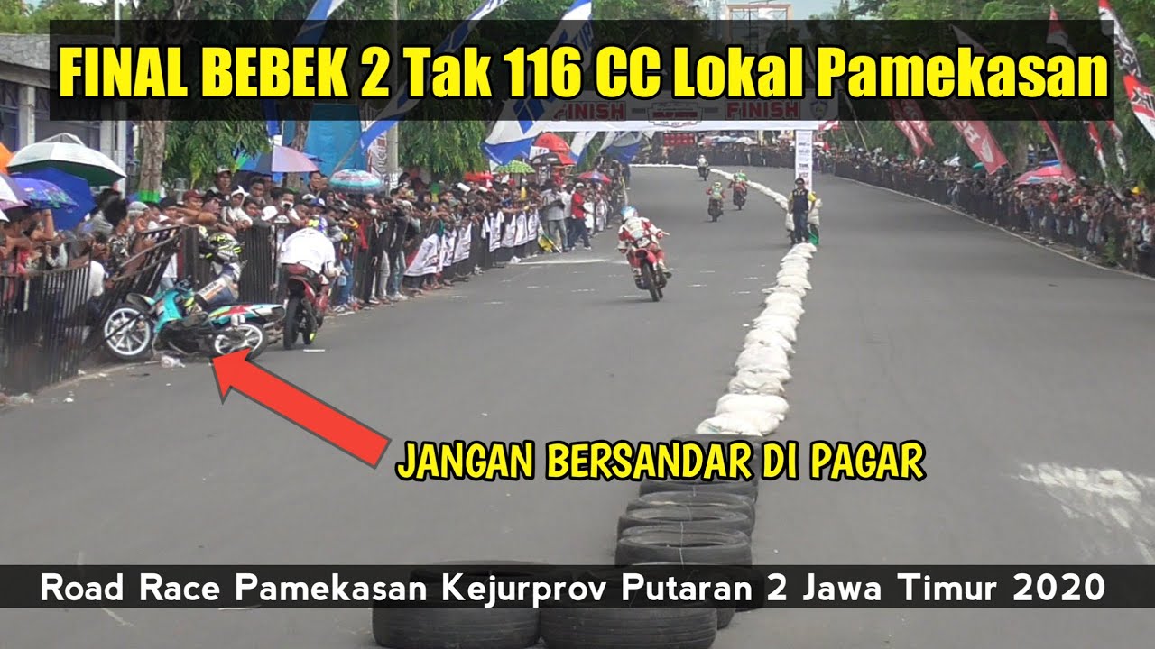 Final Bebek 2 Tak 116 CC Lokal Pamekasan Road Race 