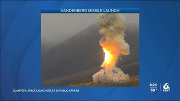Ground-based Interceptor missile launches from Vandenberg SFB