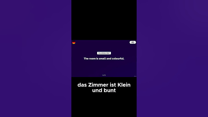Wie sieht dein Zimmer aus