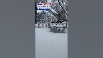 People In Wisconsin Woke Up To Heavy Snowfall On Sunday