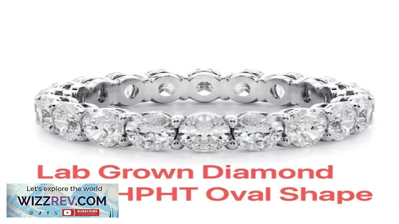 3ctw Lab Grown Created Diamond Wedding Band Ring Oval Cut 10K White