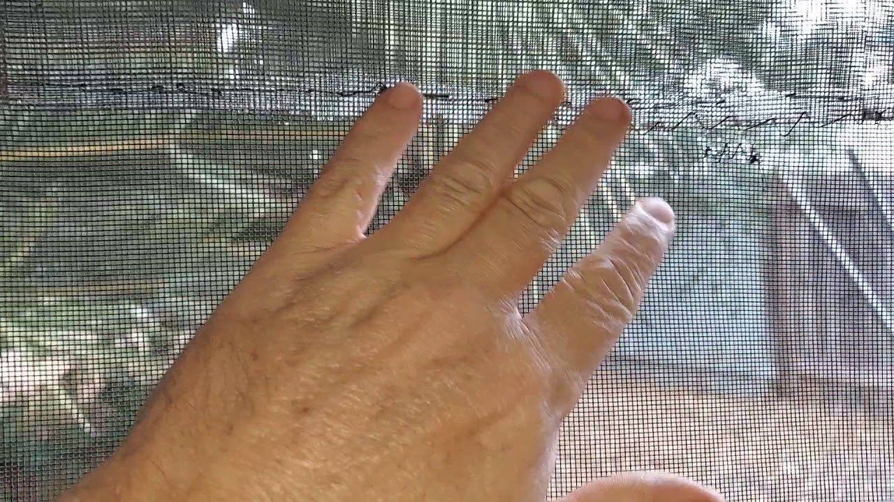 Easy screen repair popup truck camper YouTube