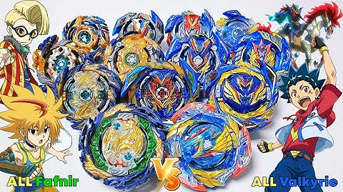 Beyblade Burst BU 【 ALL Fafnir VS ALL Valkyrie 】 Relay battle ベイブレードバーストBU 베이블레이드 버스트 BU