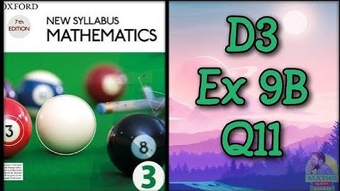 D3 Ex 9B Q11