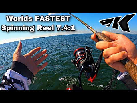 fastest fishing reels 2016 Lux 7'1" Medium-Heavy, Fast (Casting) (Travel Rod) Worlds FASTEST Spinning Reel 2023