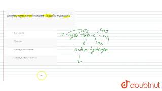 When Phenyl Magnesium Bormide Reacts With T-butanol The Product Would Be : | 12 | GRIGNARD REAGE... When Phenyl Magnesium Bormide Reacts With T-butanol The Product Would Be : | 12 | GRIGNARD REAGE...