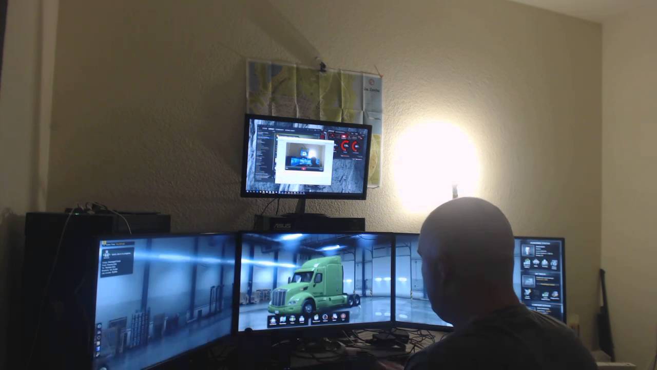Playing American Truck Simulator NVIDIA 