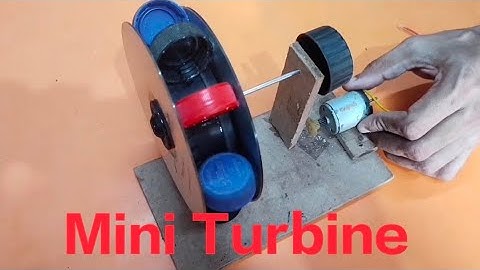 Build Mini hydropower on a small stream with powerful unit