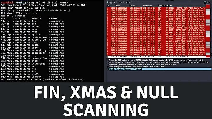Nmap - Inverse TCP Flag Scanning (FIN, XMAS & NULL)