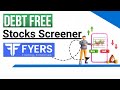 How to use Zero Debt Stocks Screener in Fyers Trading Platform !!