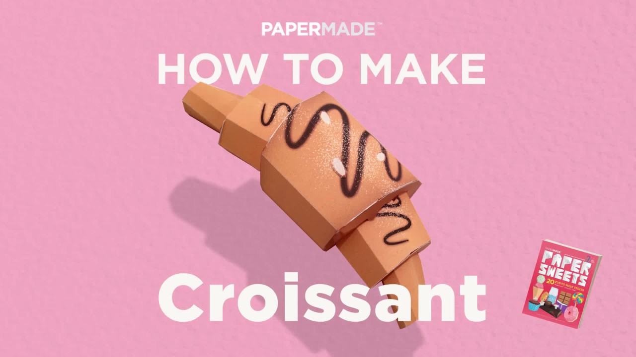 HowTo Croissant (PaperMade™ Paper Sweets) YouTube