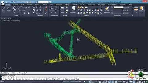 Xuất bản vẽ CAD sang file PDF 3D dạng mô hình khung dây | EXPORT PDF 3D