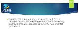 【大澳PTE】RA 010080--- Energy and Pollution讲解