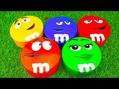 Relaxing Candy Tins Video | Vibrant Skittles & M&M's ASMR Unpacking